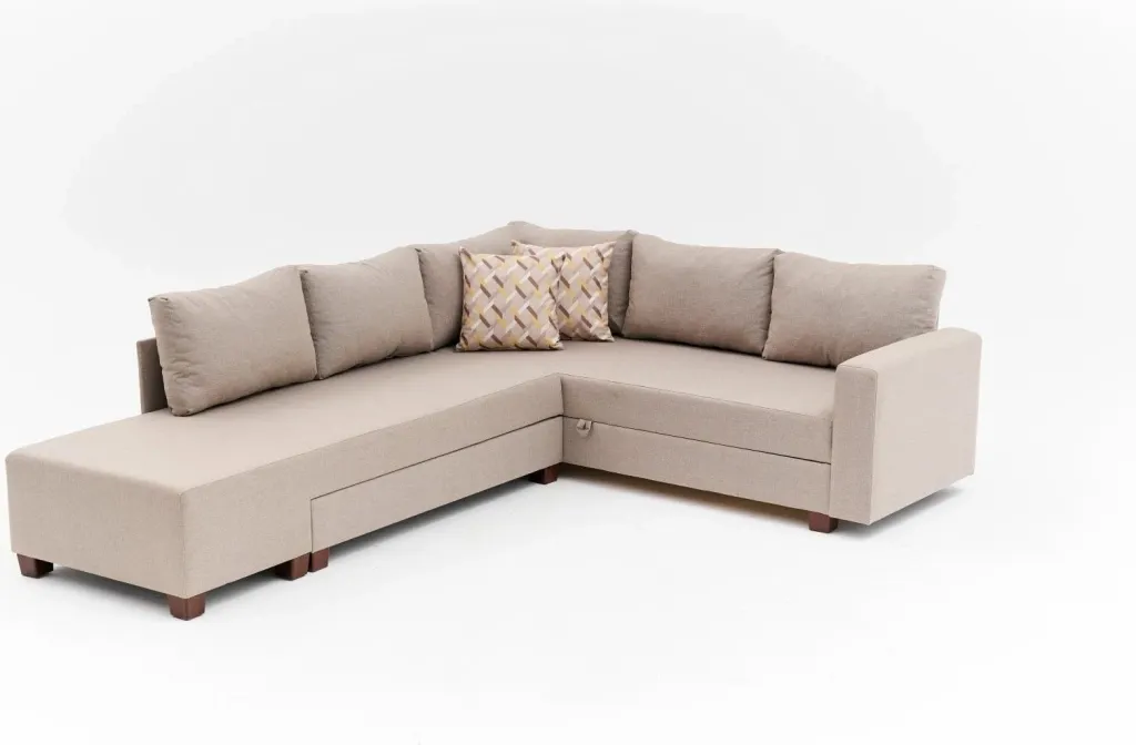 Kënd divan-krevat Atelier del Sofa, Aly majtas, bezhë - 8