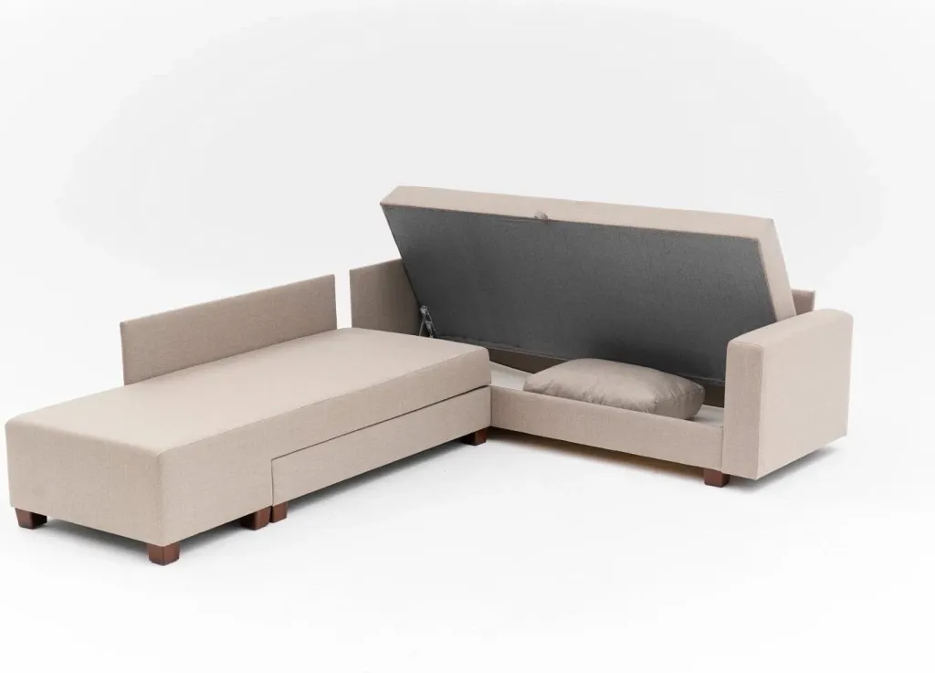 Kënd divan-krevat Atelier del Sofa, Aly majtas, bezhë - 9