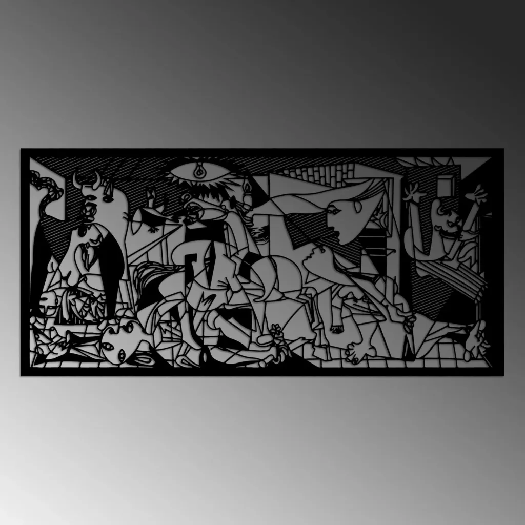 Aksesor dekorativ metalik për mur Wallity, Picasso - 5