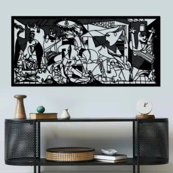 Aksesor dekorativ metalik për mur Wallity, Picasso