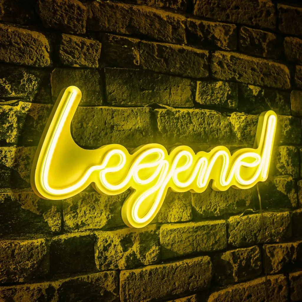 Dekorim plastik me drita LED, Legend, ngjyrë e verdhë - 1