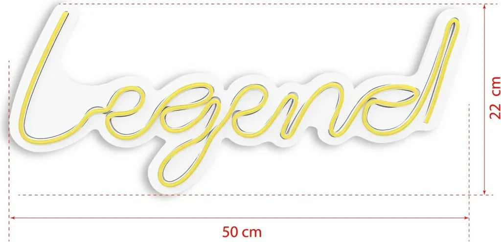 Dekorim plastik me drita LED, Legend, ngjyrë e verdhë - 7