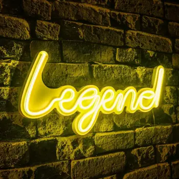 Dekorim plastik me drita LED, Legend, ngjyrë e verdhë