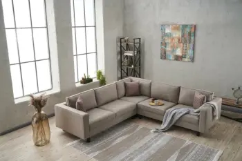 Këndare Atelier del Sofa, pëlhurë Kale, ngjyrë krem