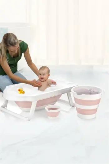 Set vaskë për beba (3 pjesë), Mijölnir, Kvts1, rozë