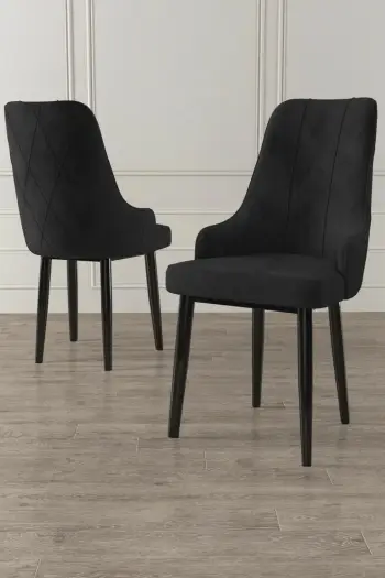 Set karrigesh (2 copë) Hanah Home, Trex, krem, e zezë