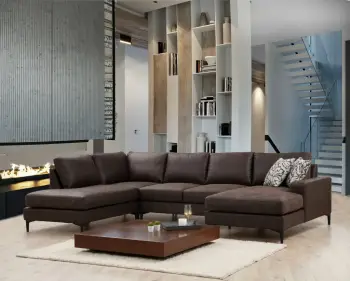 Këndsofa Porto, ngjyrë kafe, EOT-C-02-CHL