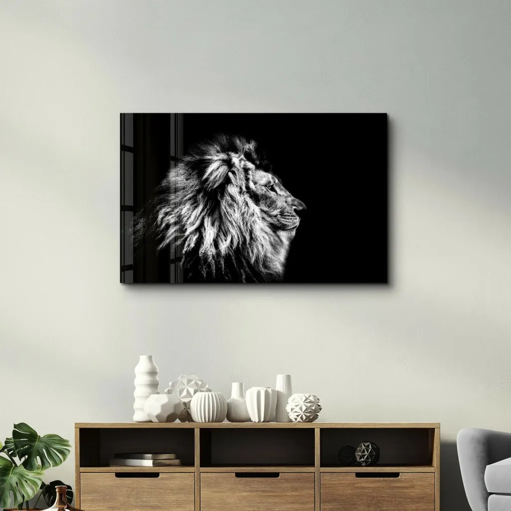 Pikturë dekorative prej xhami të temperuar, Wallity, OGLS-1046, 46x72cm - 2