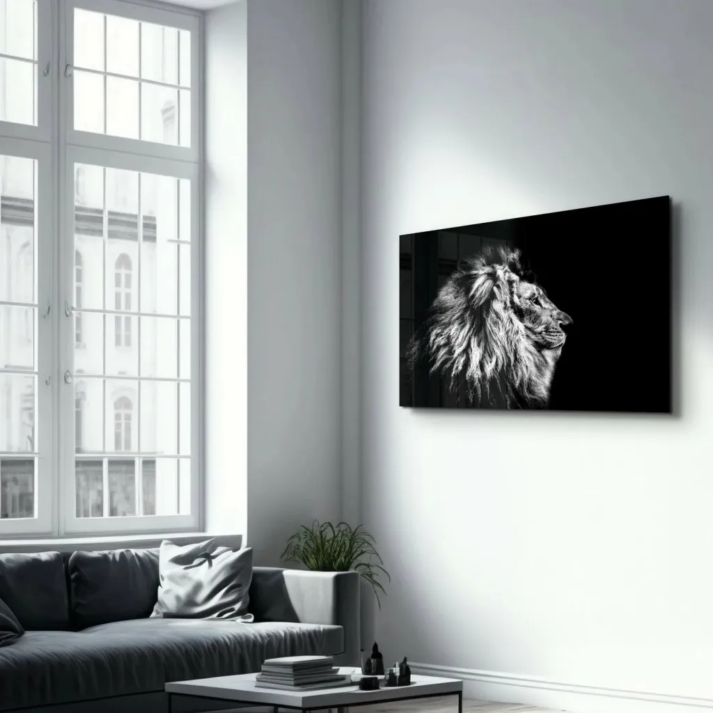 Pikturë dekorative prej xhami të temperuar, Wallity, OGLS-1046, 46x72cm - 4
