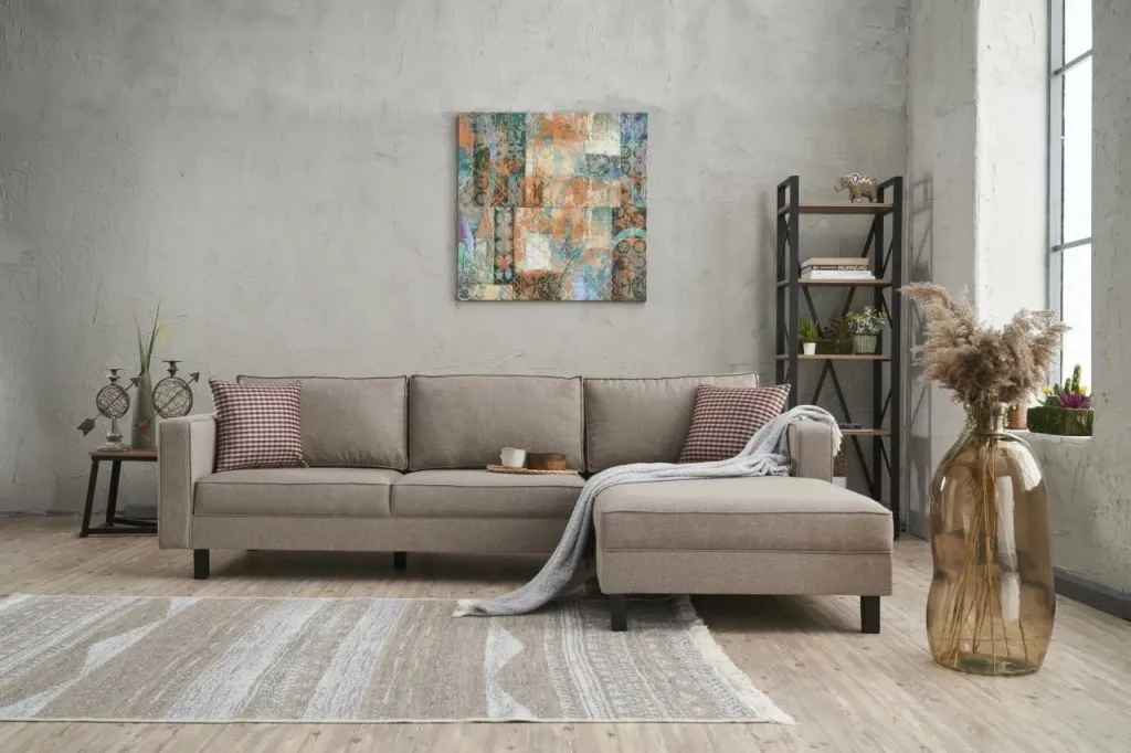 Këndare Atelier del Sofa, Kale Linen, e djathtë, krem - 1