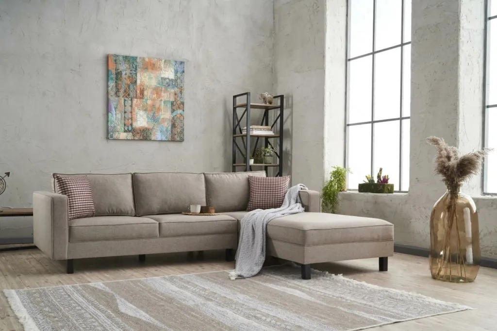 Këndare Atelier del Sofa, Kale Linen, e djathtë, krem - 2