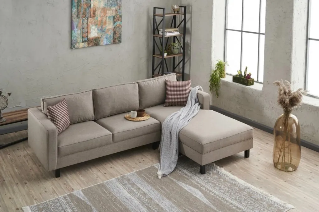 Këndare Atelier del Sofa, Kale Linen, e djathtë, krem - 3