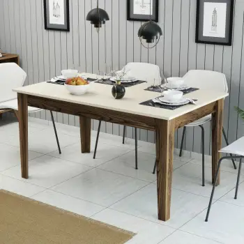 Tavolinë kafeje Hanah Home, Milan, ngjyrë arre dhe krem