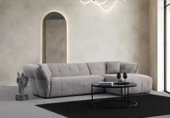 Këndare Atelier del Sofa, këndore e djathtë, ngjyrë gri