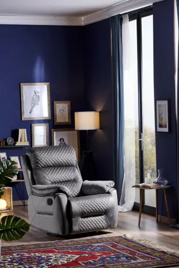 Karrige relaksuese Hanah Home, Comfort TV, ngjyrë gri