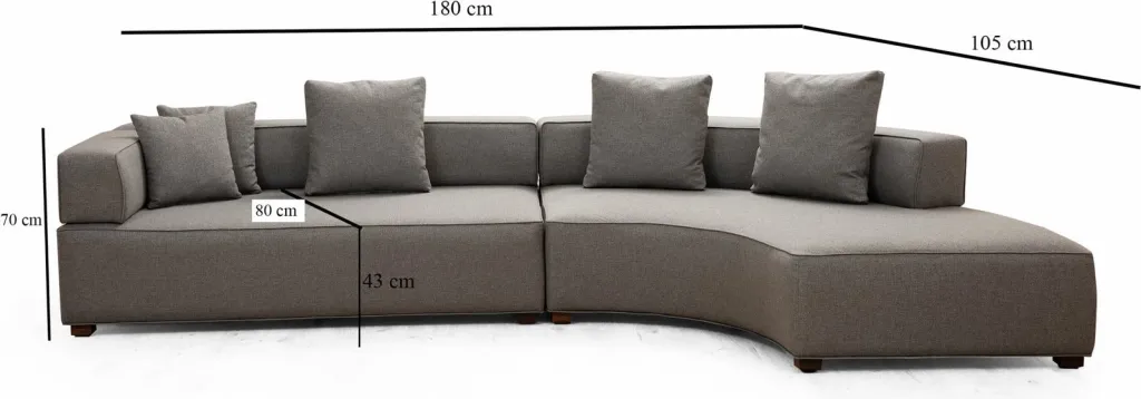 Këndollë Atelier del Sofa, Gondol-1 (L3-CHL), ngjyrë gri - 10