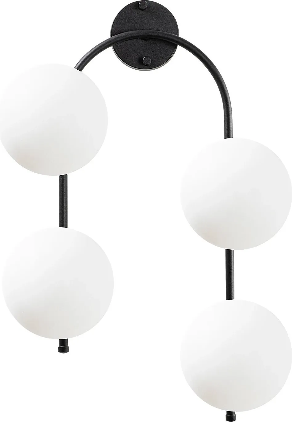 Llambë muri Opviq, Jewel - 10595, e zezë dhe krem, moderne - 5