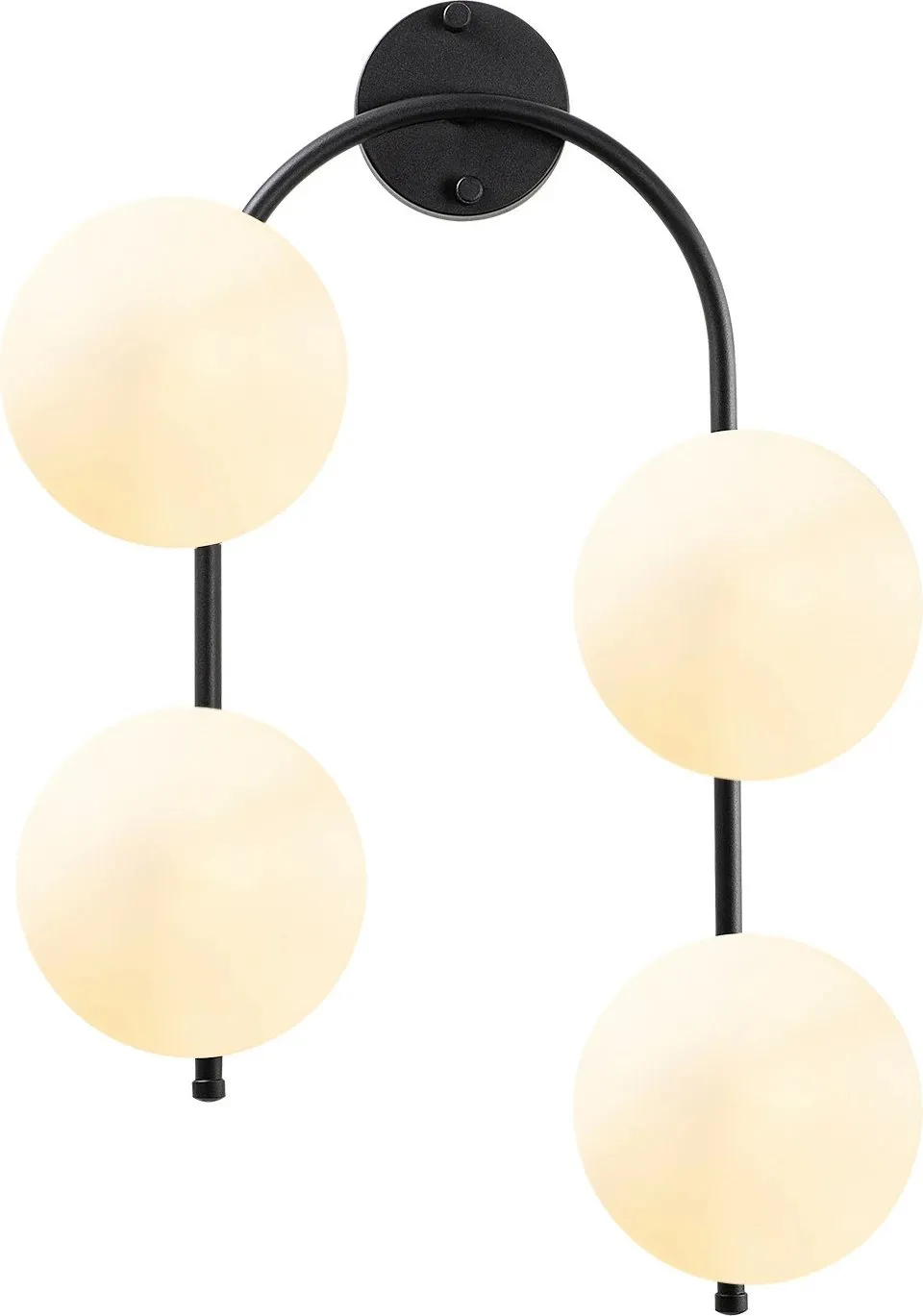 Llambë muri Opviq, Jewel - 10595, e zezë dhe krem, moderne - 6