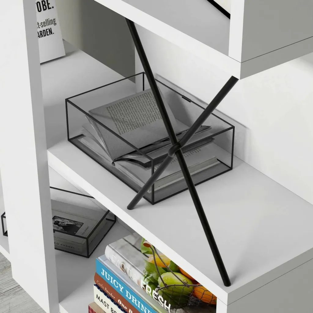 Librari / Raft Librash Extra, bardhë - 3