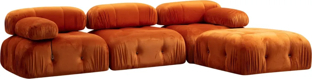 Kënd-sofë Bubble, ngjyrë e kuqe, Atelier del Sofa (L1-O1-1R-Puf) - 8