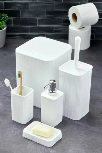 Set banjoje 5 pjesësh Mijölnir, PZR-061, ngjyrë e bardhë