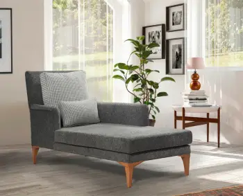Divan Atelier del Sofa, ngjyrë antracit, Bifo