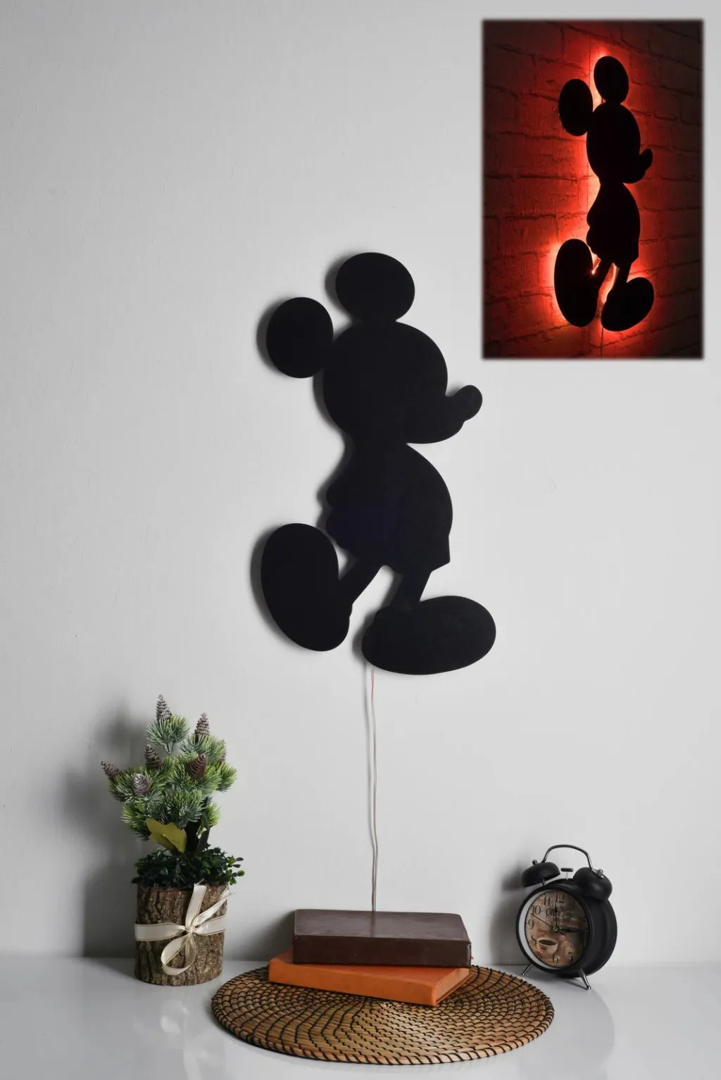 Dritë dekorative LED Mickey Mouse, e kuqe, Wallity - 1