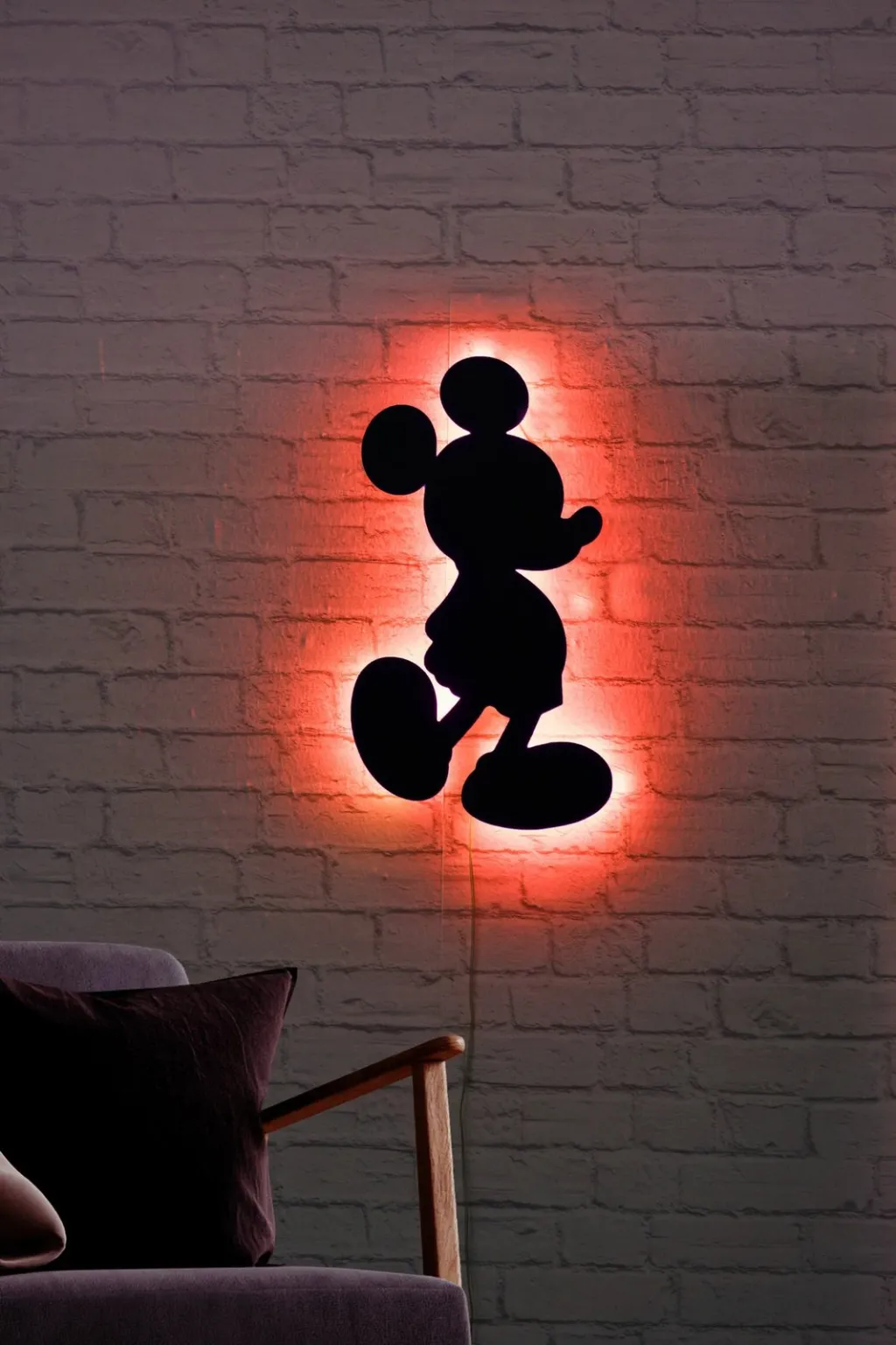 Dritë dekorative LED Mickey Mouse, e kuqe, Wallity - 3