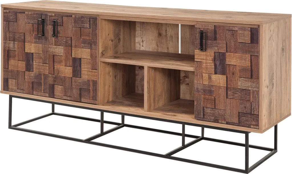 Konsol Quantum Medula, ngjyrë Atlantic Pine dhe e zezë, 180x80x40cm - 2
