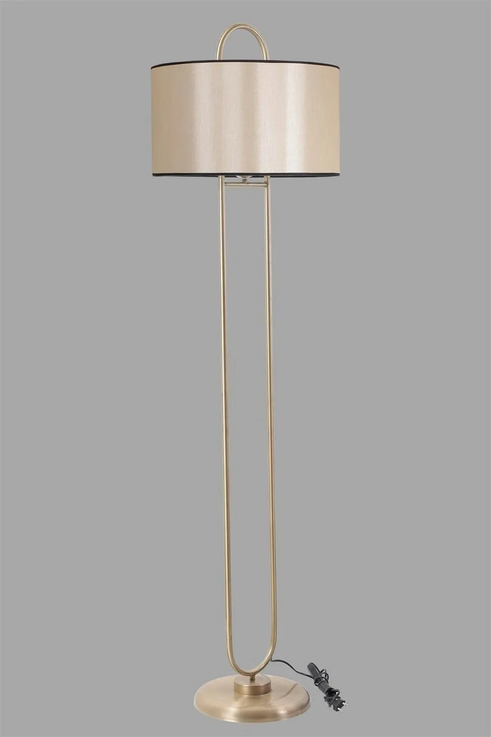 Lambader Opviq Elips, këmbë eskitme, abazhuri krem, 170cm - 3