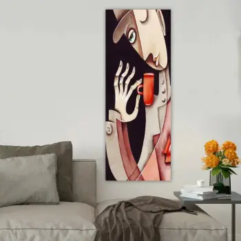 Pikturë dekorative në kanavacë, shumëngjyrëshe, DKY19758034_3080, 30x80cm