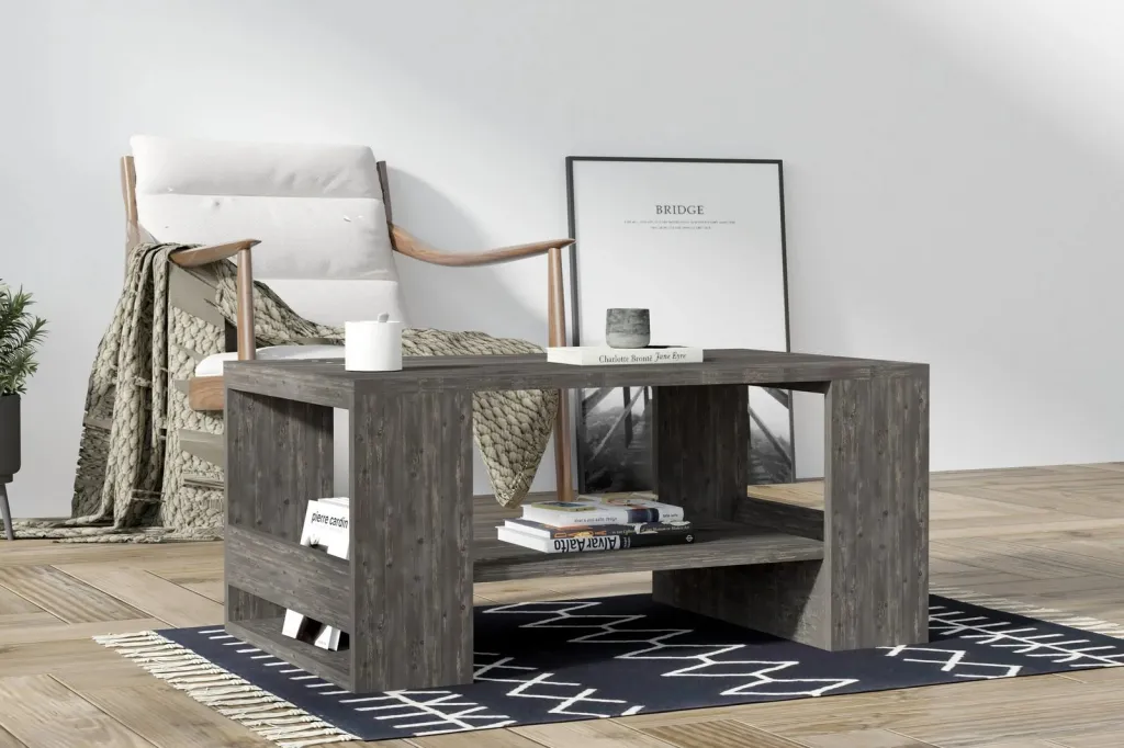 Tavolinë kafeje Hanah Home, Iris, antracit - 1