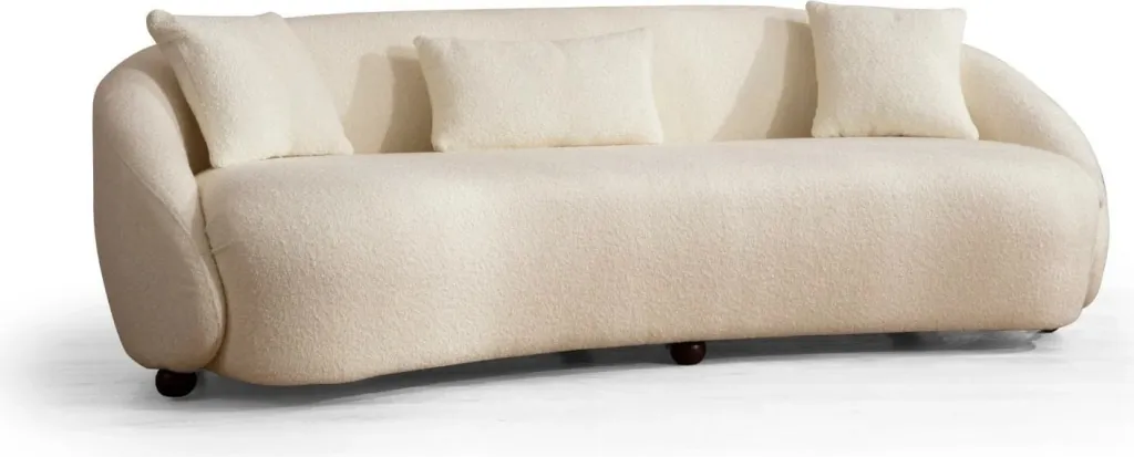 Divan treshe Atelier del Sofa, bouclette krem Napoli - 5