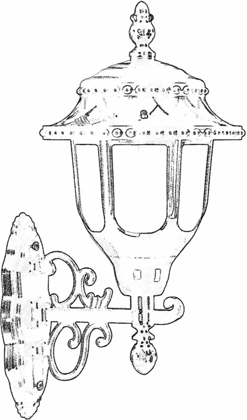Llambë muri për jashtë Opviq, BAP-68180-BSY-M1, e zezë - 2