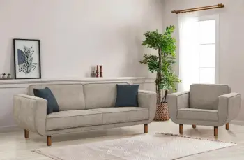 Set divan-krevat Hera, ngjyrë gri, Atelier del Sofa