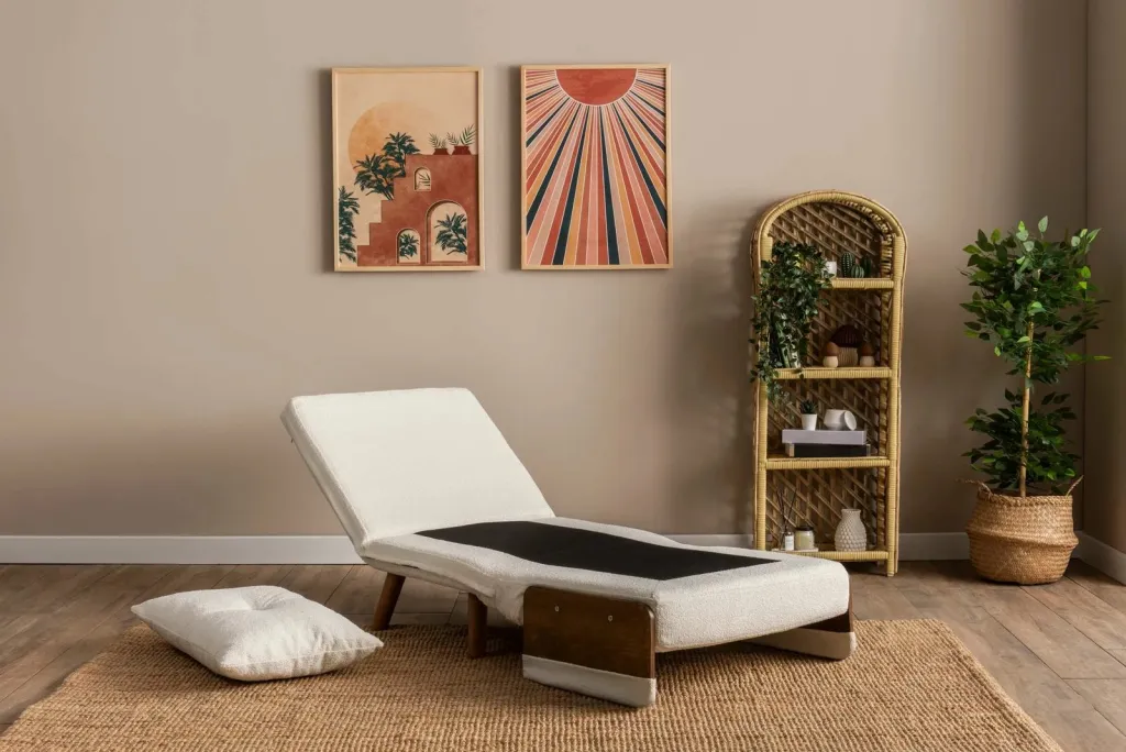 Krevat-karrige një vendës, Atelier del Sofa, Cosmo Single, material teddy, e bardhë - 5