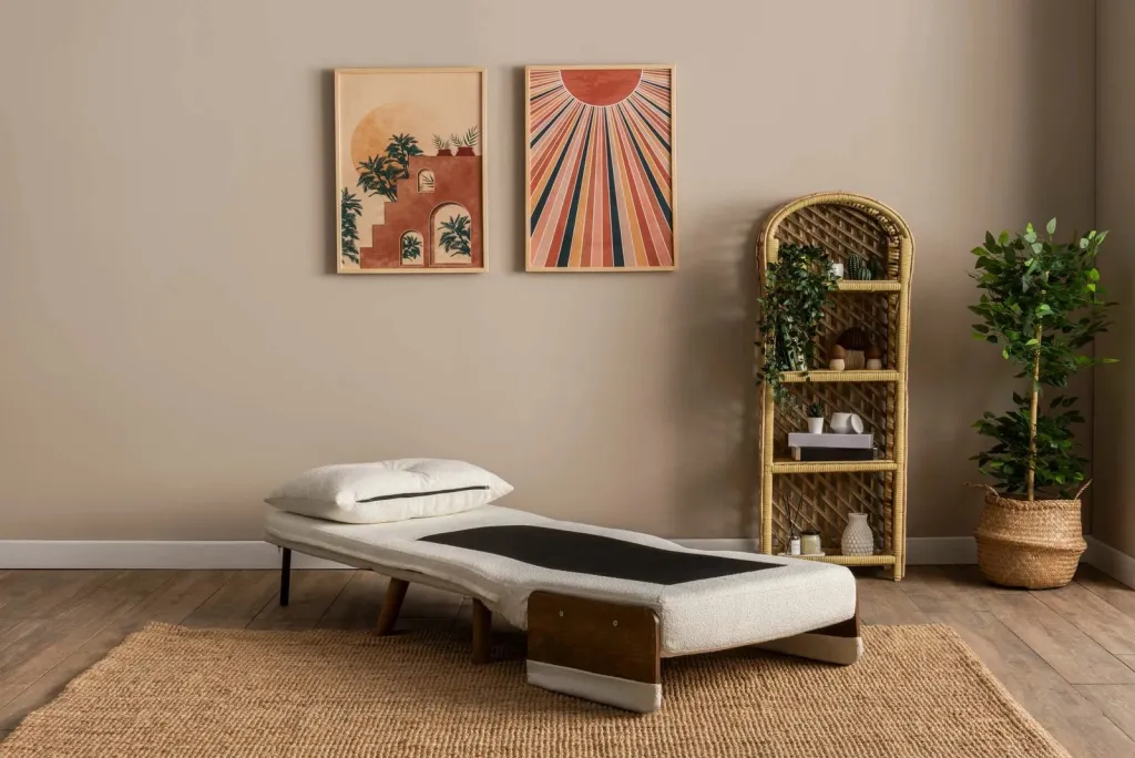 Krevat-karrige një vendës, Atelier del Sofa, Cosmo Single, material teddy, e bardhë - 6