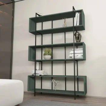 Raft librash Hanah Home, Bruti, ngjyrë e gjelbër dhe e zezë