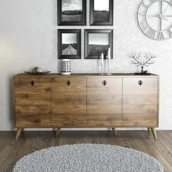 Konsol Elite 1610, ngjyrë arre, Hanah Home