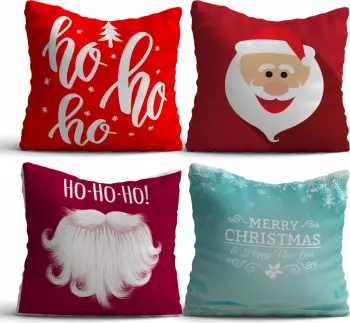 Set jastëkësh dekorativë (4 copë), Aberto Design, NYXMAS20