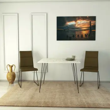 Tavolinë Hanah Home, katrore Sandalf - Marmo