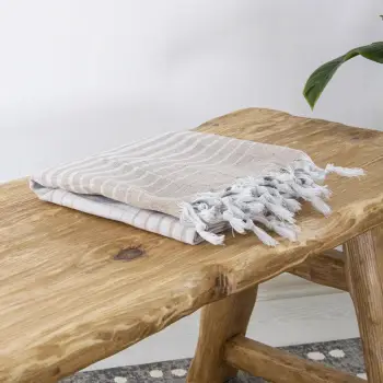 Peshqir plazhi Fouta Mijölnir, Alagra, bezhë