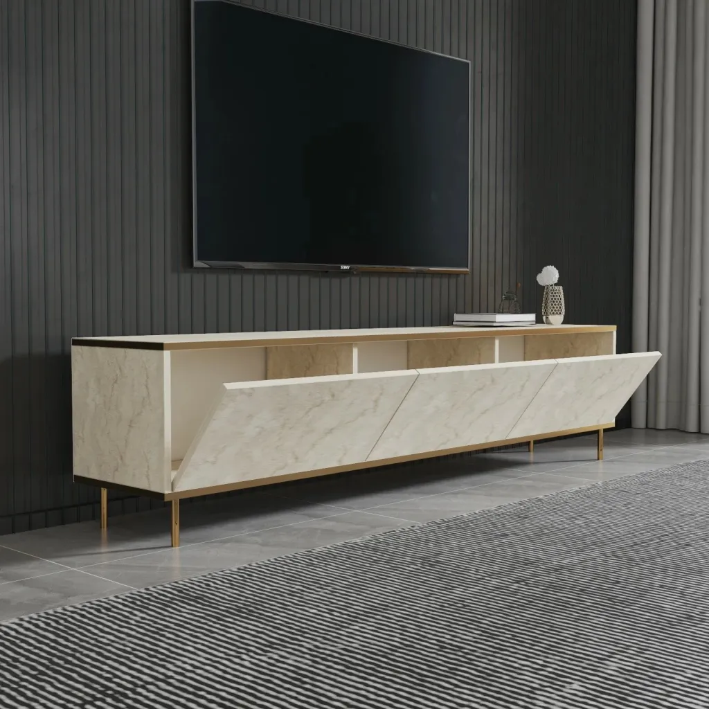 Komodë TV Hanah Home, imazh travertin, ar - 4