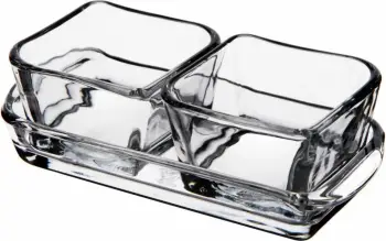 Set enë qelqi Hermia PD1279GCL, 2 copë, transparente