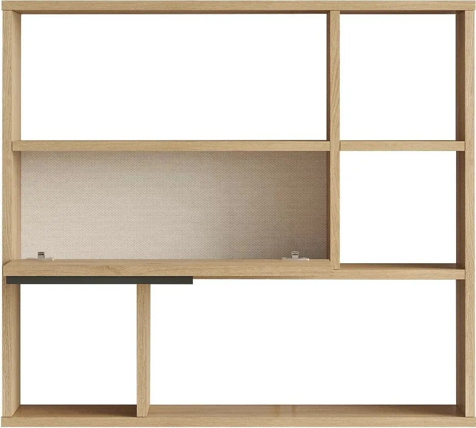 Raft muri Hanah Home, On5-Su, ngjyrë arr dhe lis, 90.1x81x22 cm - 5
