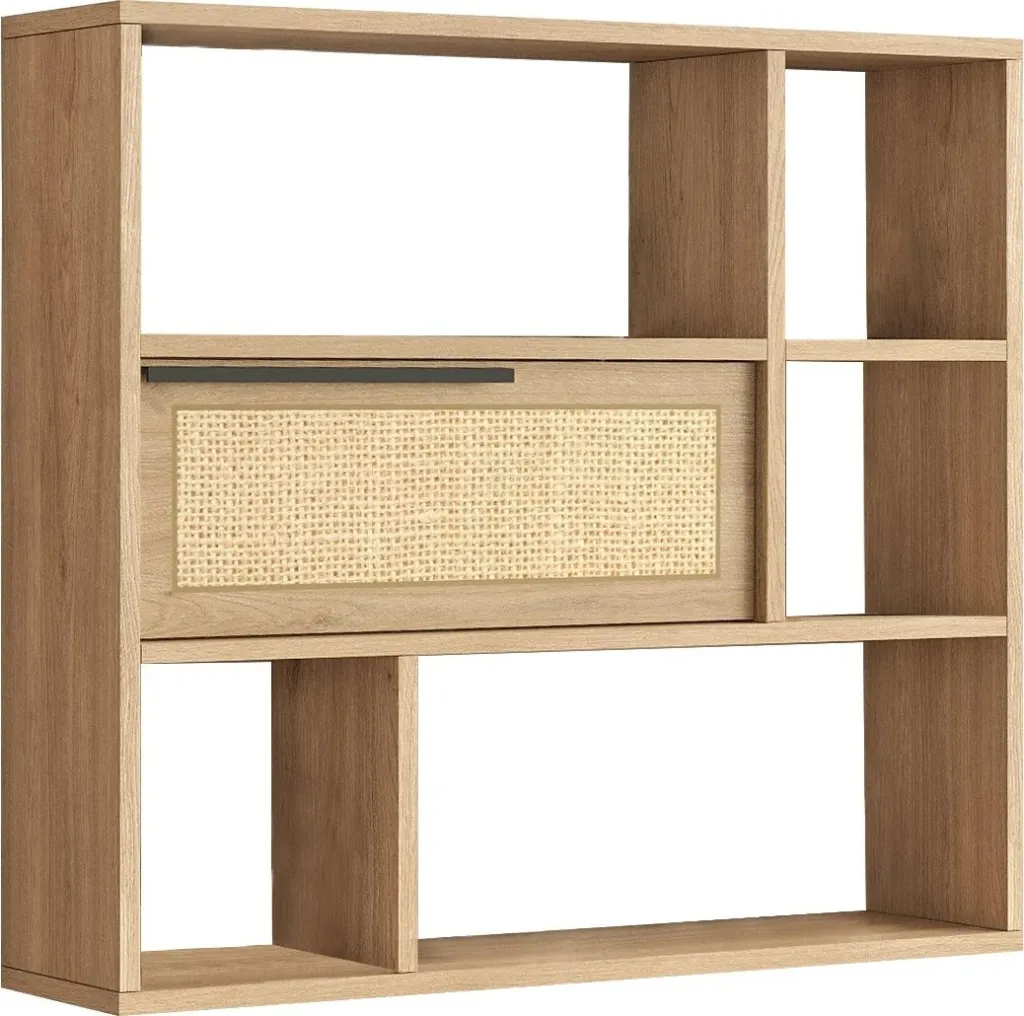 Raft muri Hanah Home, On5-Su, ngjyrë arr dhe lis, 90.1x81x22 cm - 6