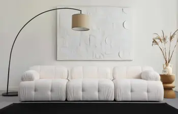 Divan treshe Atelier del Sofa, i bardhë, Costor