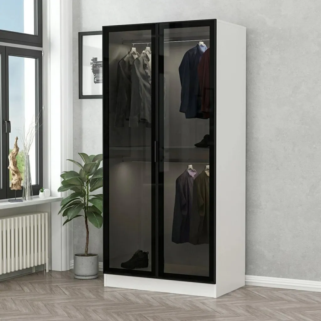 Dollap Hanah Home, xham i zi, 210cm - 1