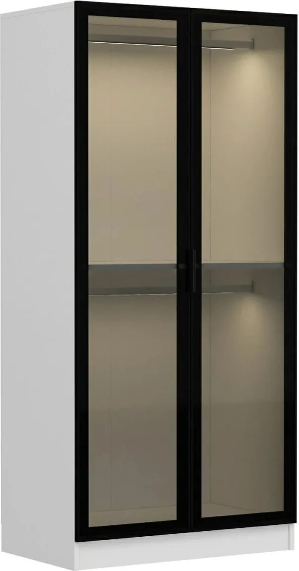 Dollap Hanah Home, xham i zi, 210cm - 7