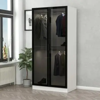 Dollap Hanah Home, xham i zi, 210cm